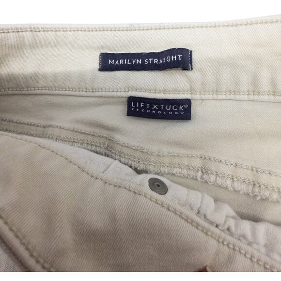 NYDJ Marilyn Straight Crop Jeans Women's size 16 Light Tan - Picture 5 of 5